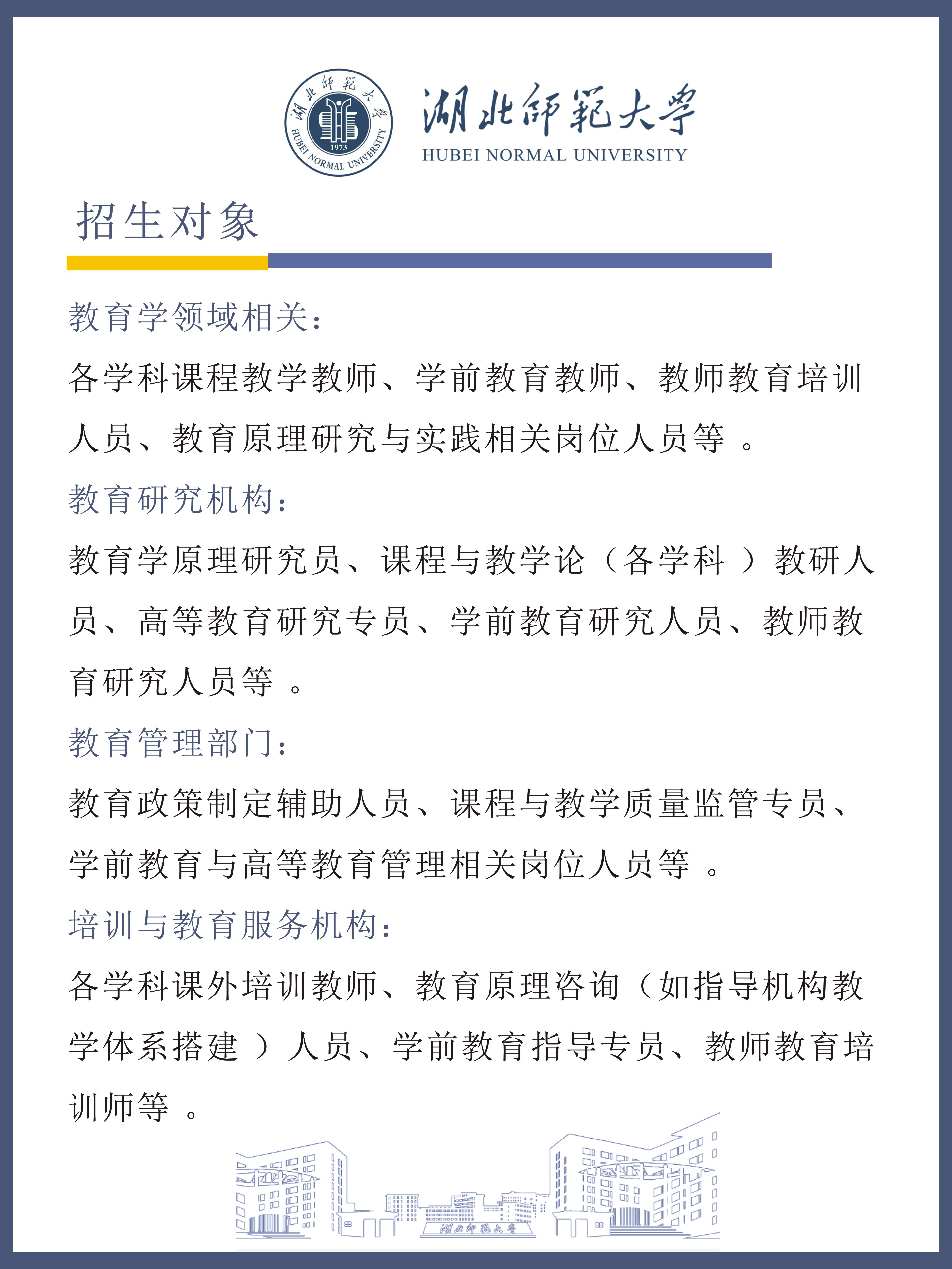 湖北师范大学2025年同等学力人员申请硕士学位招生简章